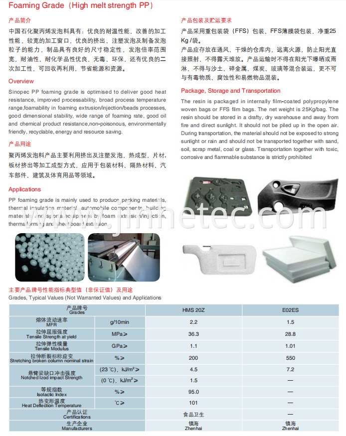 Powder Foaming Grade PP Resin